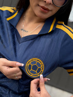 Camiseta Azul Beisbolera Mundial 2026 - Mujer
