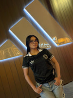 Camiseta Negra Beisbolera Mundial 2026 - Mujer