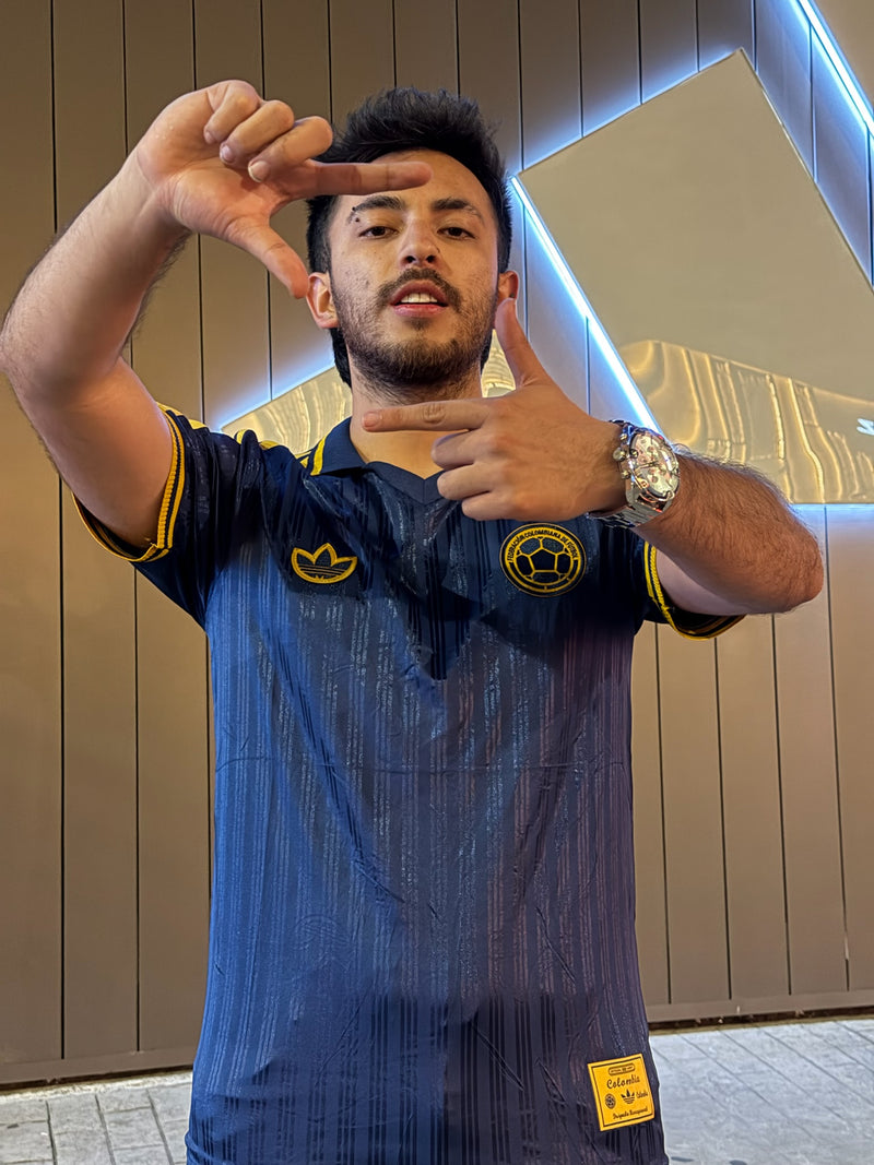Camiseta Azul Beisbolera Mundial 2026 - Hombre