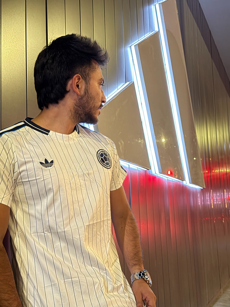 Camiseta Blanca Beisbolera Mundial 2026 - Hombre